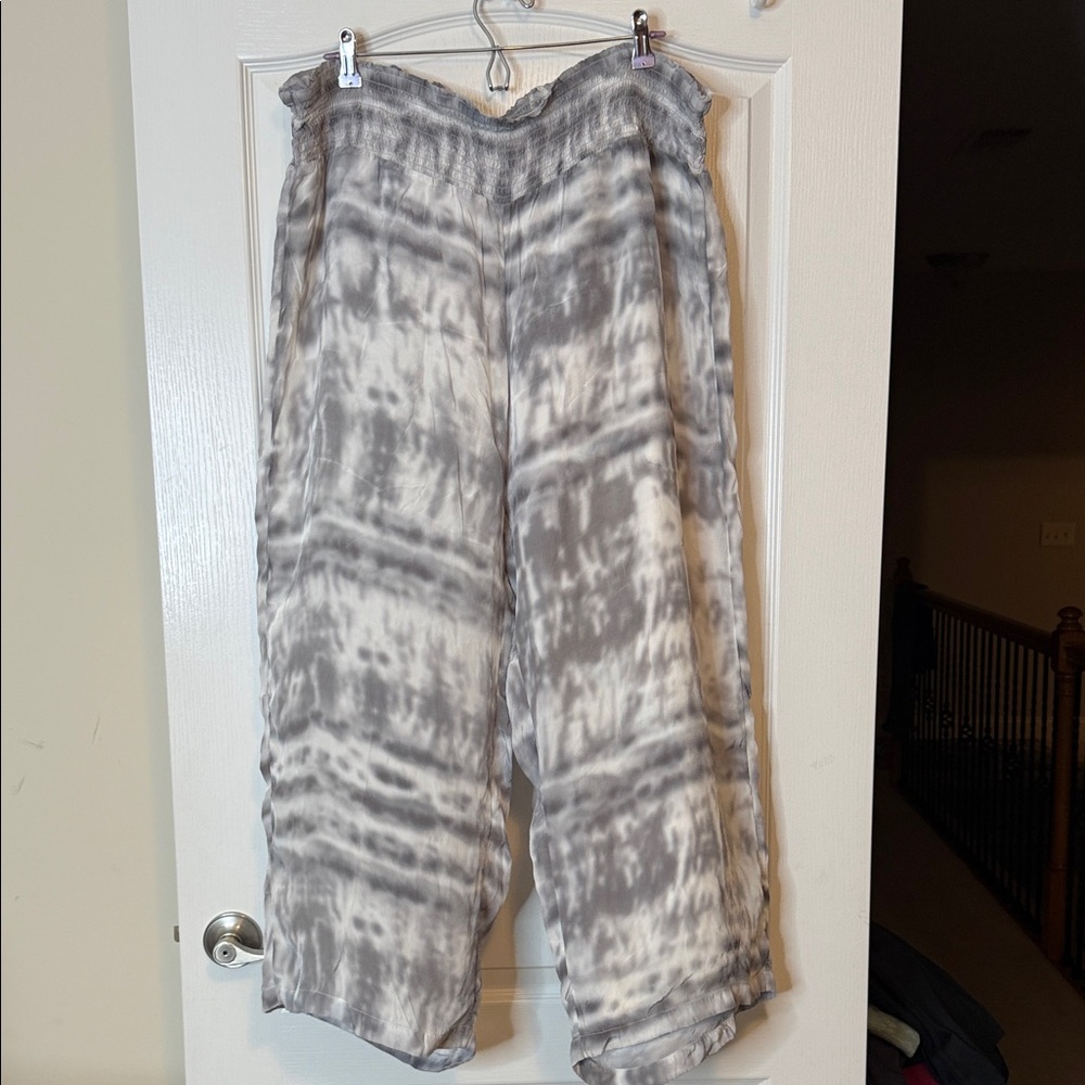Soft Surroundings Tie Dyed Wide Leg Pants 2X